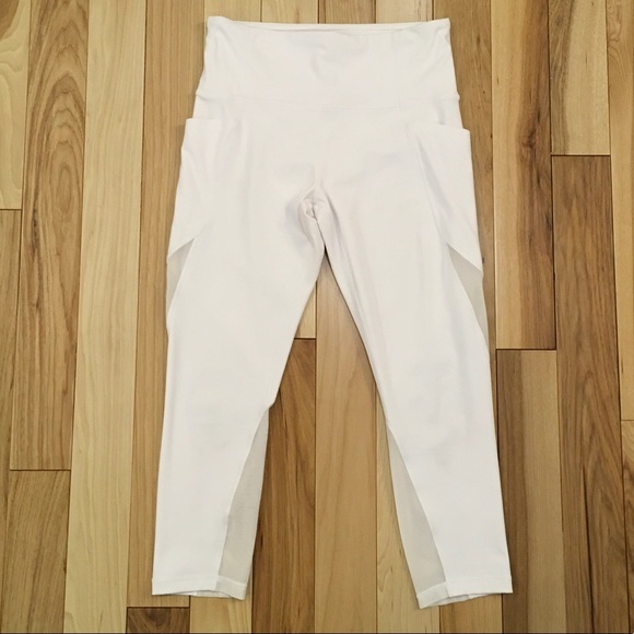 Athleta Fearless Mudra Capri Tight Leggings White - Picture 3 of 10
